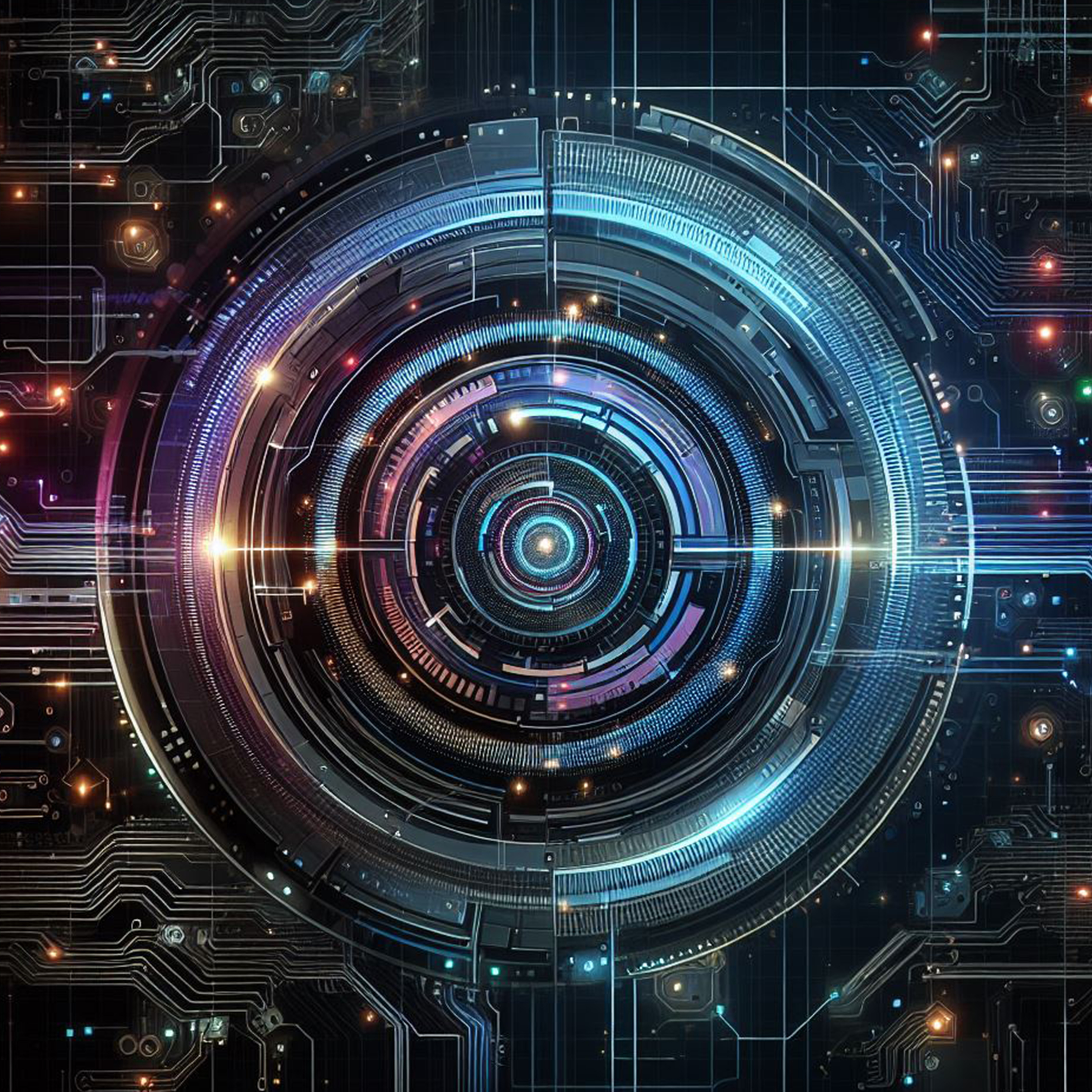 AI generated tech wallpaper